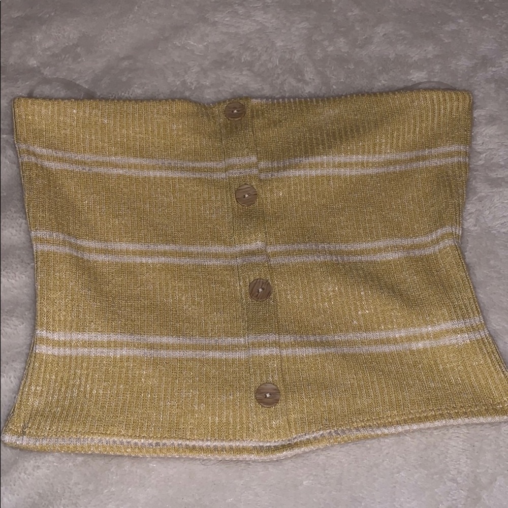 Summer Yellow Tube Top